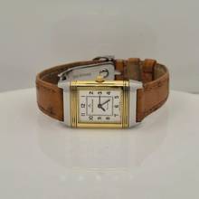 Thumbnail von Jaeger-LeCoultre Reverso Lady Small Ouro & Aço Corda 20x33mm Completo