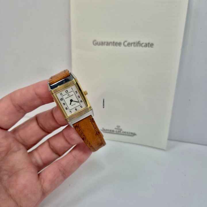  Jaeger-LeCoultre Reverso Lady Small Ouro & Aço Corda 20x33mm Completo 