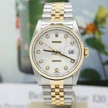 Thumbnail von Rolex Datejust 36 Stahl/Gold Ref :16233 Rolex Box & Papiere von 2002 </h1>