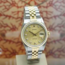 Thumbnail von Rolex Datejust 36 Stahl/Gold Ref :16233 Rolex Box & Papiere von 2001 </h1>