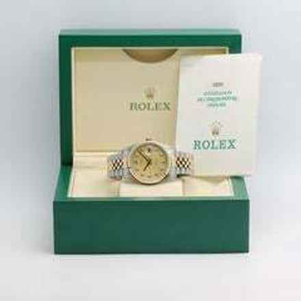  Rolex Datejust 36 Stahl/Gold Ref :16233 Rolex Box & Papiere von 2001 </h1> 