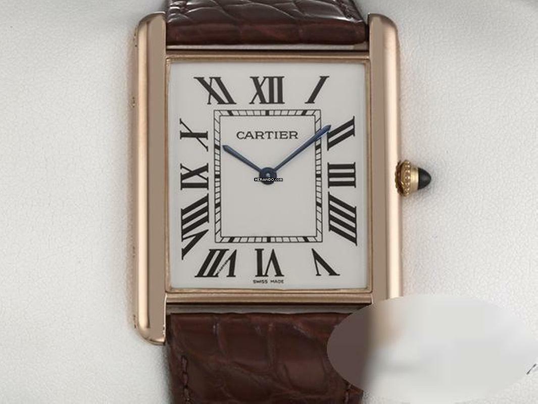 Cartier Tank Louis Cartier Xl Rosegold 750 2016 W1560017 Handaufzug 18kt Rose Gold </h1>