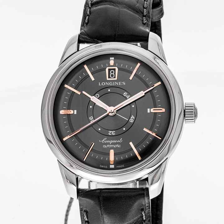  Longines Conquest Heritage 38 Heritage Central Power Reserve – L1.648.4.62.2 – NEW – 07/2025 Full Set 