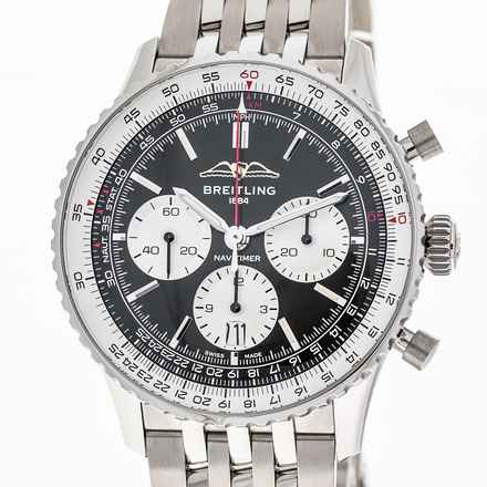  Breitling Navitimer 1 B01 Chronograph 43 Black– AB0138211B1A1 – NEW & UNWORN – 07/2025 Full Set 