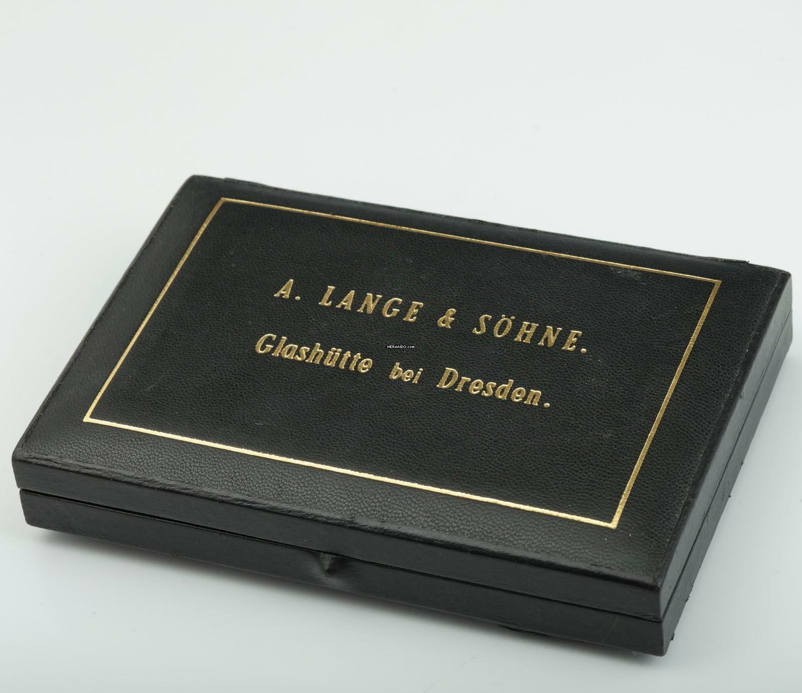 Thumbnail von A. Lange & Söhne Grosse Lange 1 18k Gold Qualität 1A Taschenuhr mit Zertifikat u. Etui 1890 Grosses kal. 45 Werk Gewicht 109g. </h1>