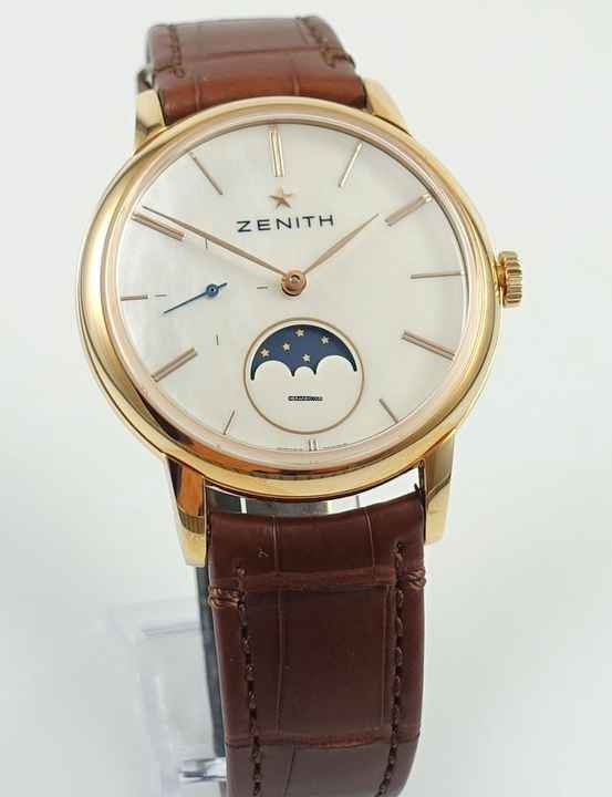  Zenith Elite Lady 750 Rosegold Moonphase MOP New Watch / Unworn 
