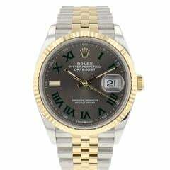 Rolex Datejust 36 Steel / Gold Jubilee Fluted Wimbledon </h1>