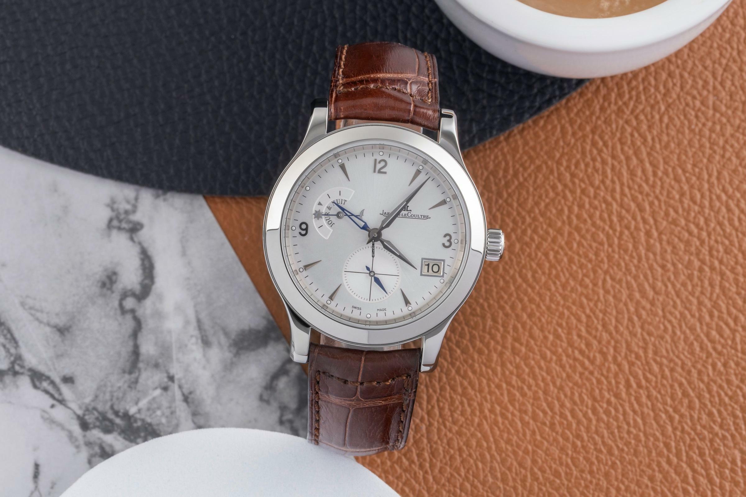 Jaeger-LeCoultre Master Hometime Stahl Automatik Ref. Q1628420 147.8.05.S B&P