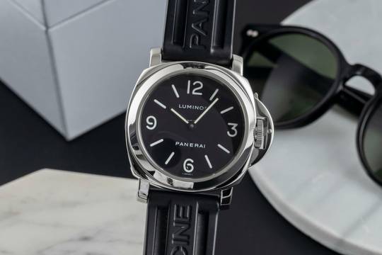  Panerai Luminor Base Handaufzug Edelstahl Herrenuhr Ref. PAM00112  