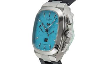 Thumbnail von Glashütte Original Seventies Chronograph Panoramadatum Ref. 1-37-02-10-02-63 B&P