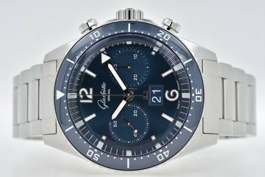  Glashütte Original SeaQ Chronograph Panoramadatum Big Date 1-37-23-02-81 Blue Dial </h1> 
