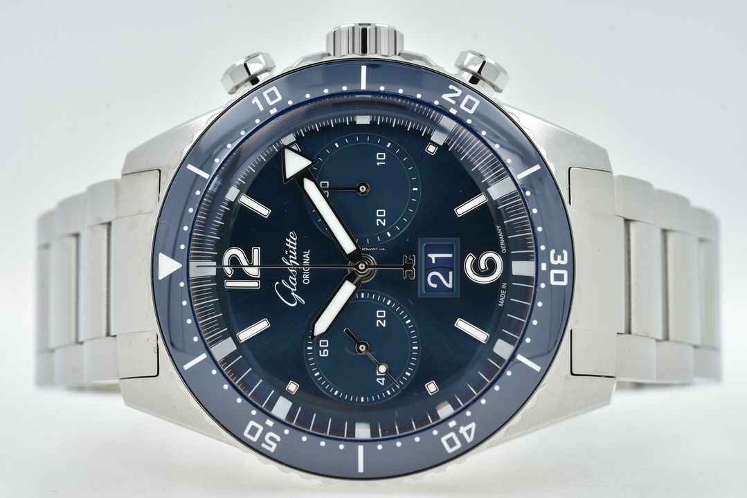  Glashütte Original SeaQ Chronograph Panoramadatum Big Date 1-37-23-02-81 Blue Dial </h1> 