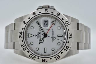Thumbnail von Rolex Explorer II 16570 - Random Thin Frame Cal. 3186 - LC170 Stickers </h1>