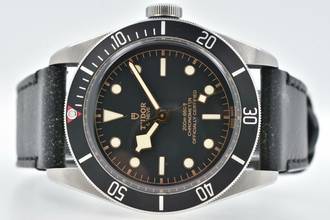 Thumbnail von Tudor Black Bay Heritage Black Bay LC100 Lederband Leather 79230N </h1>