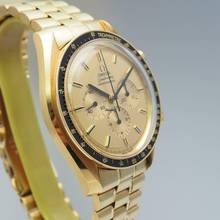 Thumbnail von Omega Speedmaster Apollo XI 1969 345.0802 Limited Gold 18k/750 Box+Papiere Ultra Rare in top condition+Full Set