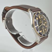 Thumbnail von Rolex Submariner (No Date) “James Bond” 6536-1 Tropical gilt radium dial TOP Condition 1957 </h1>