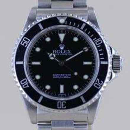  Rolex Submariner (No Date) 14060 No-Date 2-Liner Swiss Only SL Oysterband 1999 Taucher B+P </h1> 