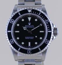 Thumbnail von Rolex Submariner (No Date) 14060 No-Date 2-Liner Swiss Only SL Oysterband 1999 Taucher B+P </h1>