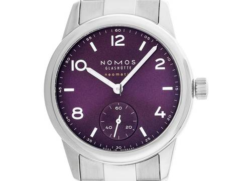  NOMOS Club Neomatik Glashütte Club Sport Neomatik 34 Purple Ref.757 2025 Full Set Neu 