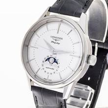 Thumbnail von Longines Heritage Moonphase Automatic 38.5 Mm White – L4.815.4.72.2 – NEW & UNWORN – 07/25 Full