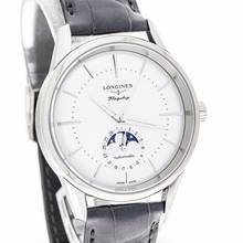 Thumbnail von Longines Heritage Moonphase Automatic 38.5 Mm White – L4.815.4.72.2 – NEW & UNWORN – 07/25 Full