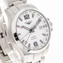 Thumbnail von Longines Conquest Gmt 43 White – L37284766 – NEW & UNWORN – 07/25 Full Set