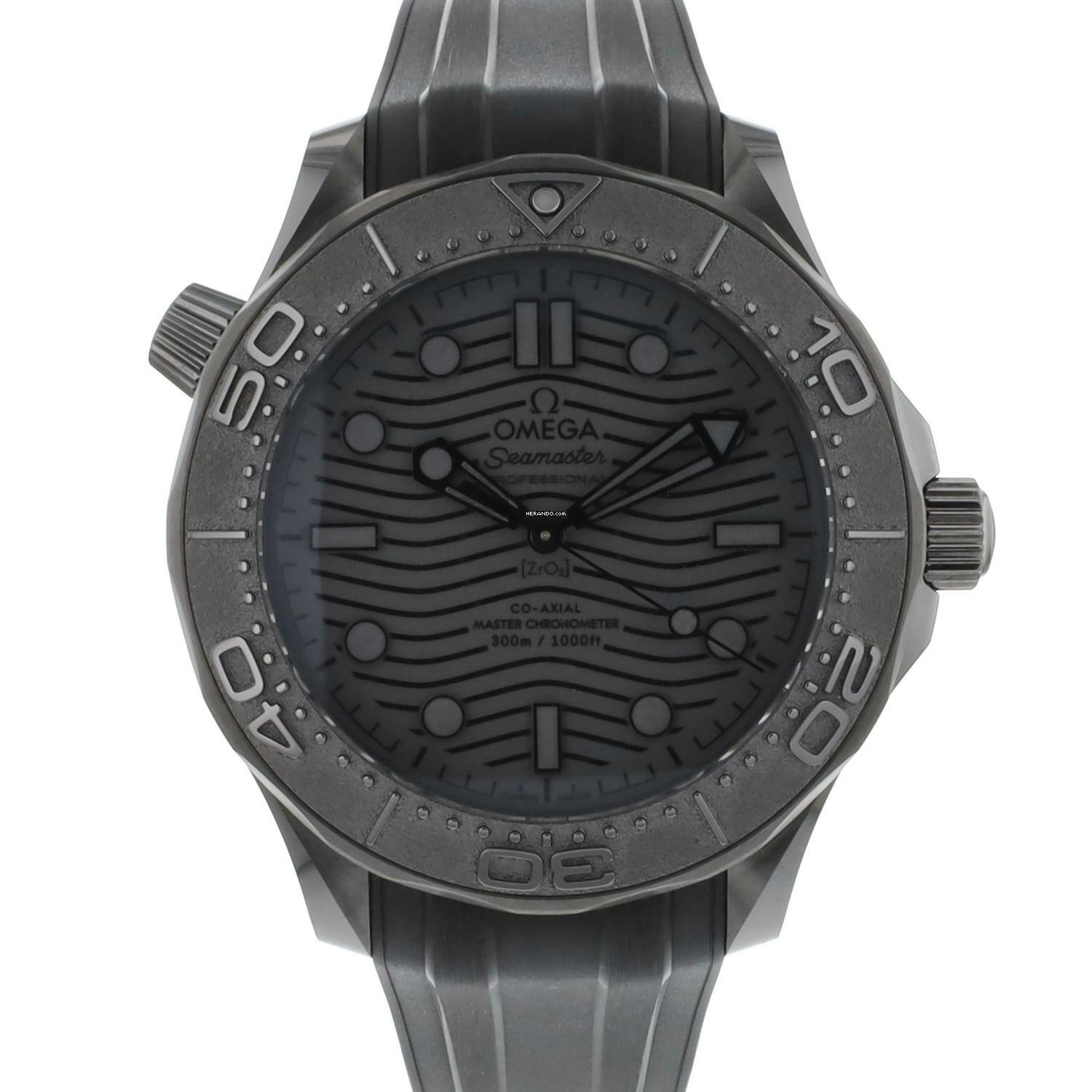 Omega Seamaster Diver 300 M Co-Axial Black Ceramic NEW </h1>