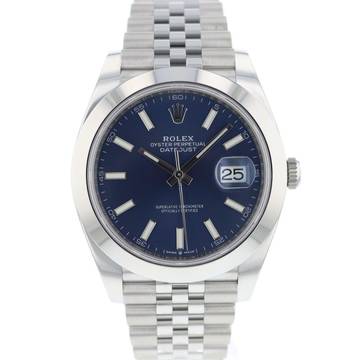  Rolex Datejust 41 Jubilee Blue Dial Smooth Bezel </h1> 