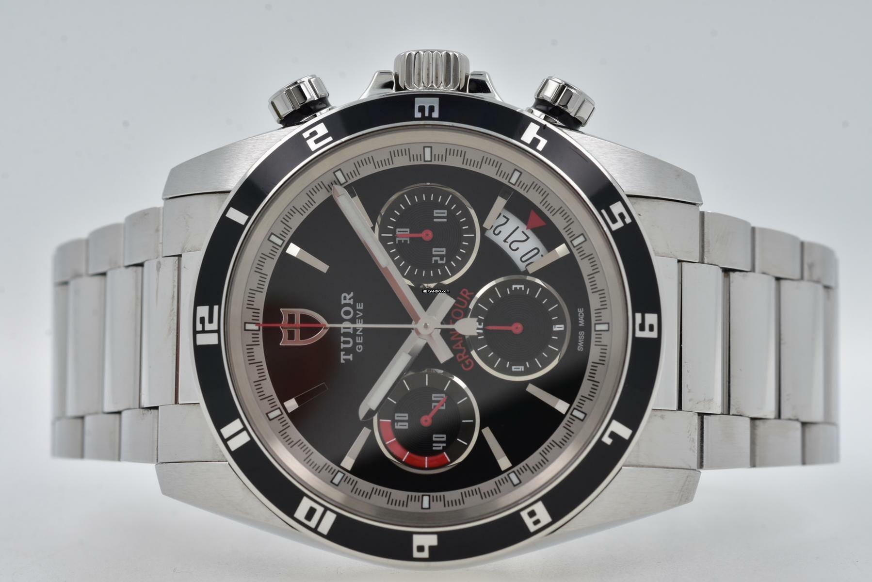 Tudor Grantour Chrono Chronograph 20530 20530N LC537 </h1>