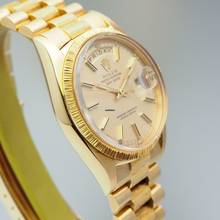 Thumbnail von Rolex Day-Date 36 Bark 1807 Gold 18k/750 Box + Papiere 1971/1972 RARE
