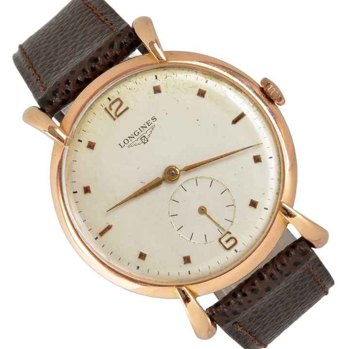 Longines Classic Jumbo 5675 Spider Lugs ivory dial rose gold 18KT 1949 </h1> 