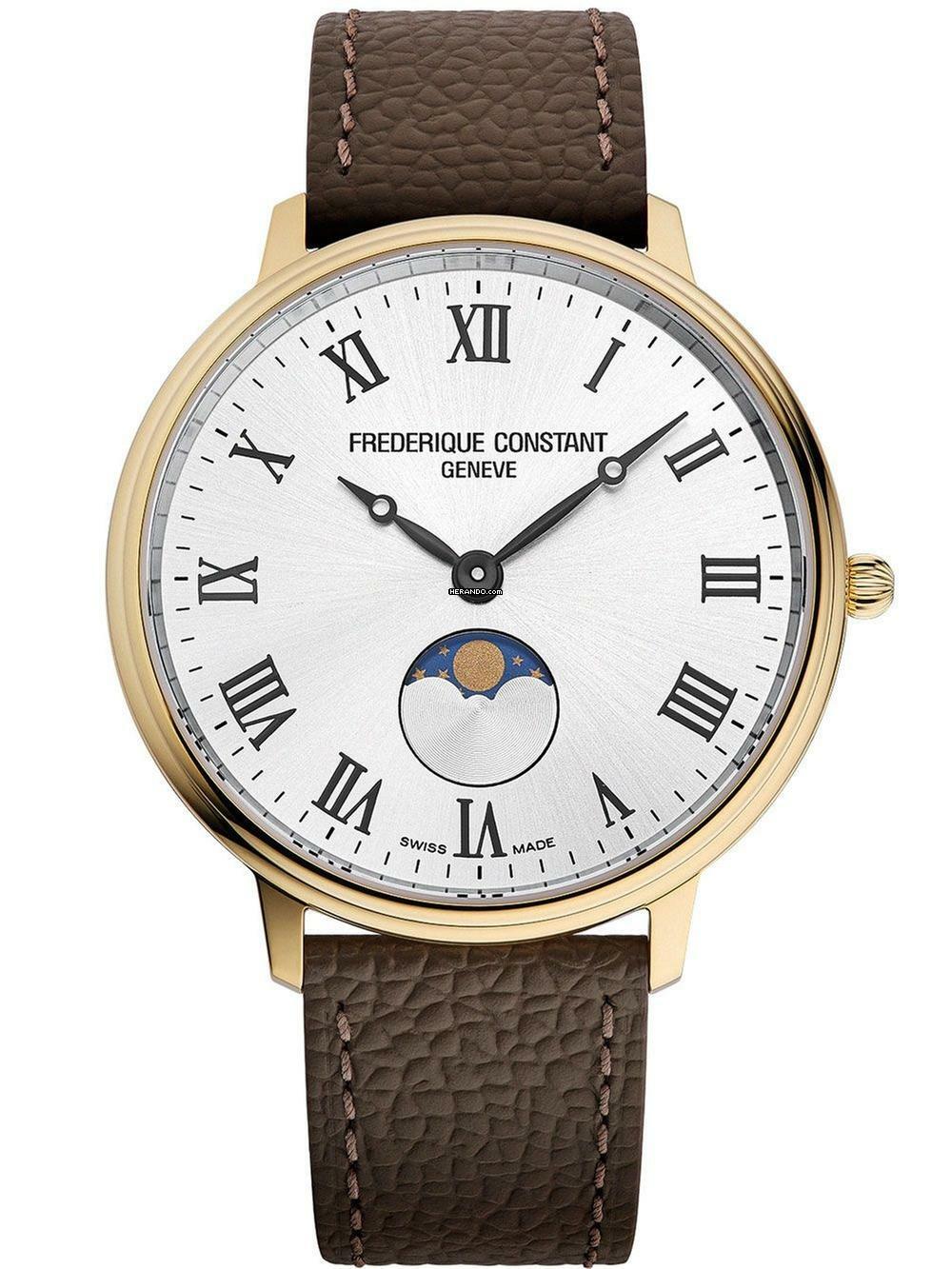  Frederique Constant Classics Moonphase FC-206RS3S5 Herrenuhr Classic Moonphase 38mm 5ATM 