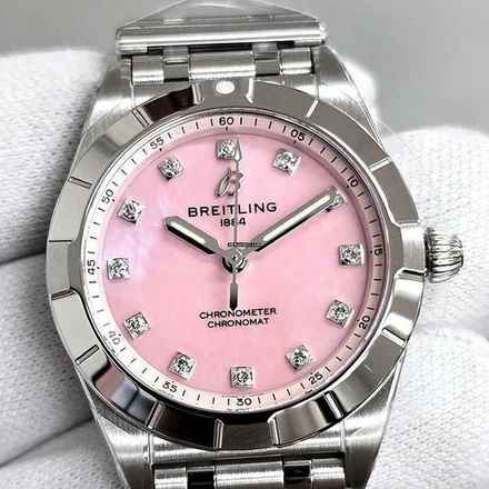  Breitling Chronomat 28 Ladies Pink NEW FULL SET 