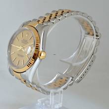 Thumbnail von Rolex Datejust 36 16233 Tapestry champagne dial Full Set TOP Condition 2000’s