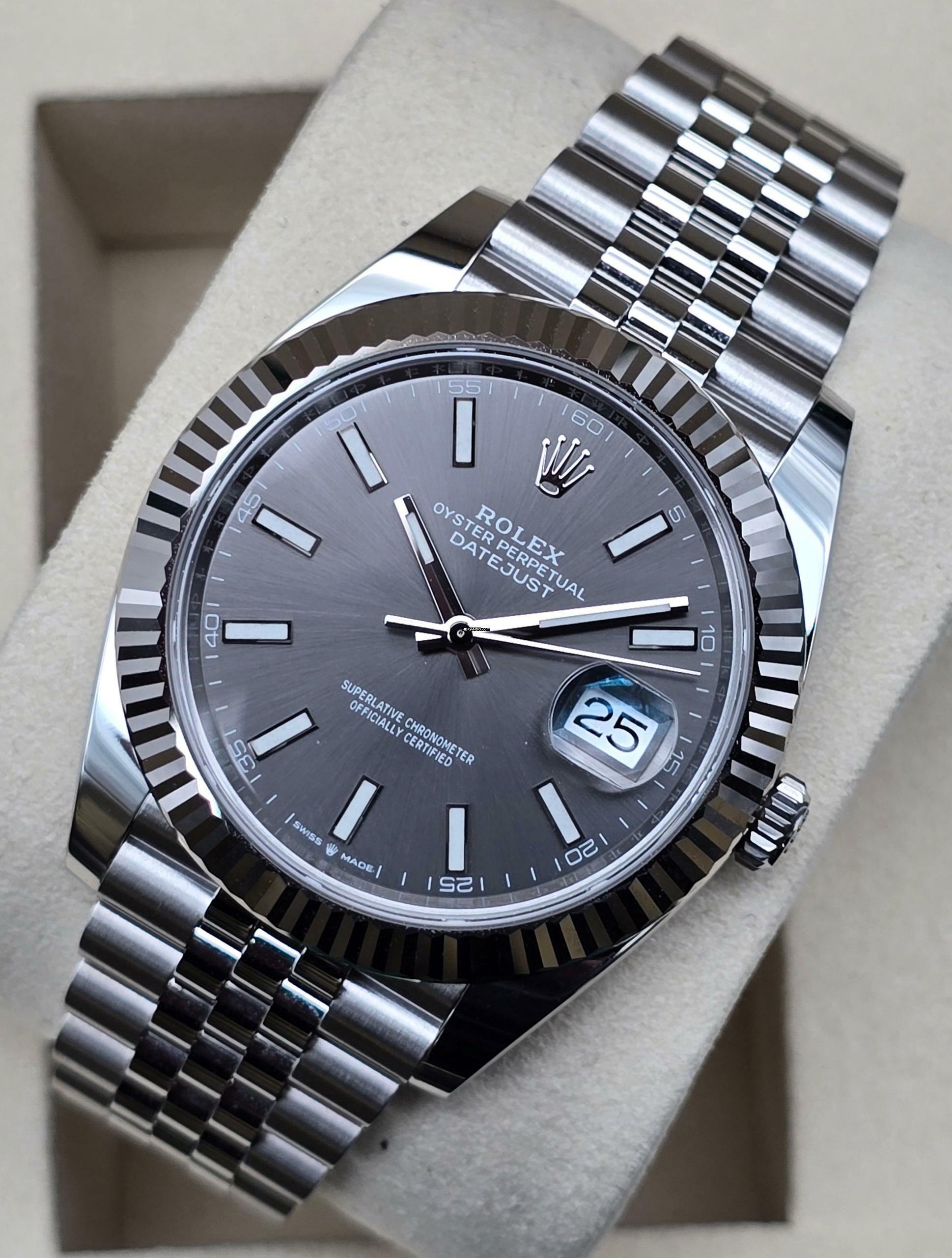 Rolex Datejust 41 41mm 126334 Rhodium/Slate dial Jubilee Unworn/New Condition Full Set 11-2025