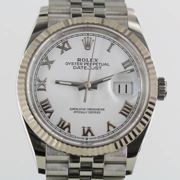  Rolex Datejust 36 FULL SET//2020//REF.126234//WHITE DIAL//#736 