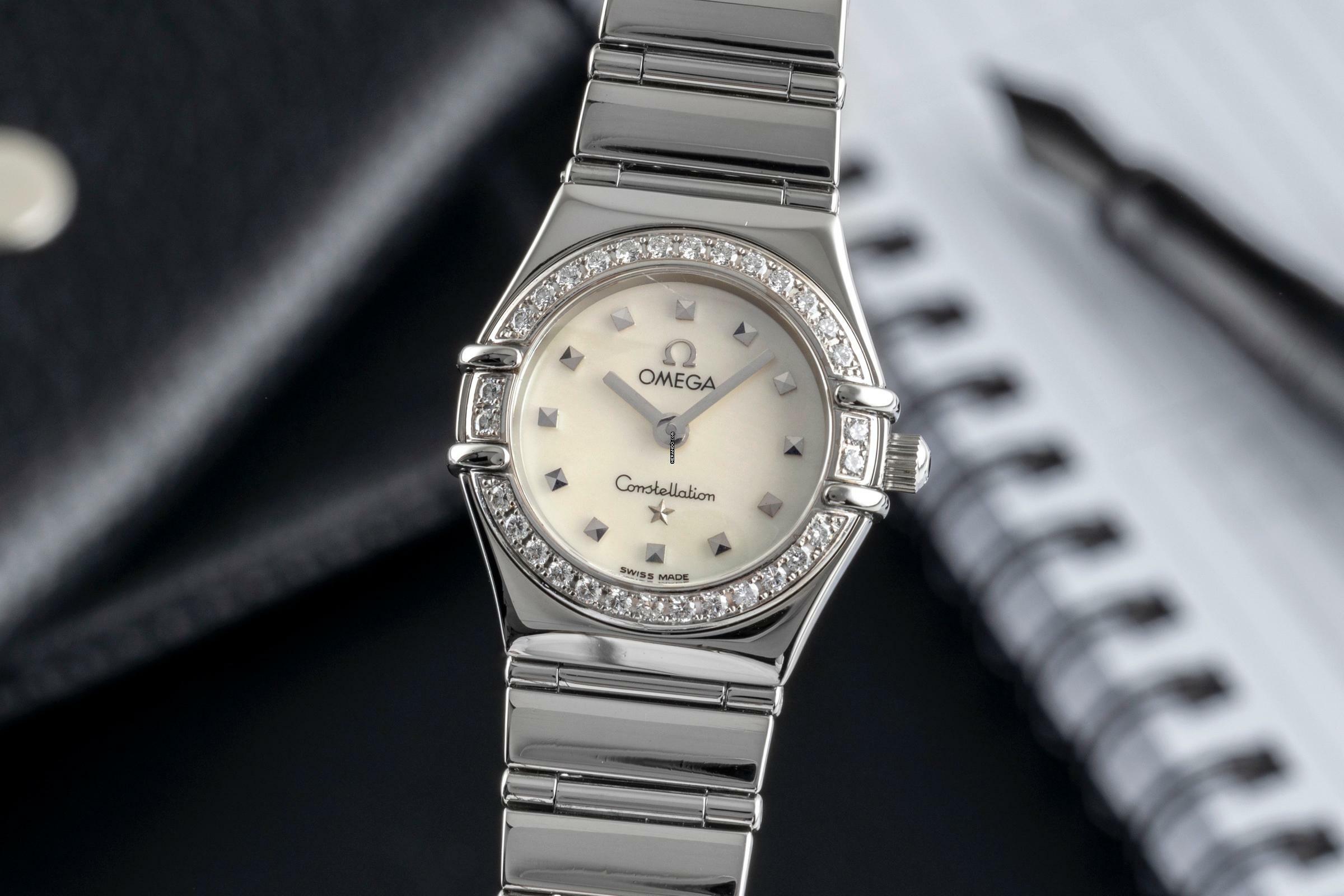 Omega Constellation Ladies Stahl Quarz MOP Diamonds Damen Ref. 1460.75.00 895.1243
