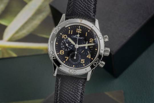  Breguet Type XX - XXI - XXII Aeronavale Chronograph Stahl Automatik Ref. 3800  