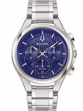  Bulova 96A302 Curv Herrenuhr Chronograph 45mm 3ATM 