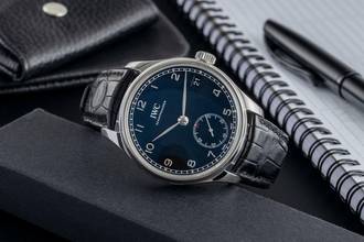 Thumbnail von IWC Portugieser Handaufzug 8 Tage Handaufzug Black Dial Edelstahl Herrenuhr Ref. IW510202