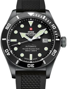  Swiss Military SMA34075.05 Diver Automatik Herrenuhr 44mm 50ATM  