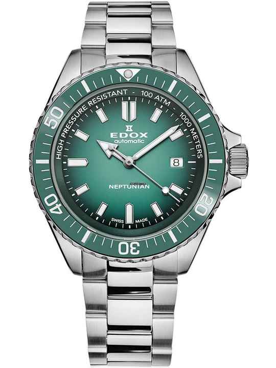 Edox 80120-3VM-VDN1 Skydiver Neptunian Automatik Herrenuhr 44mm 100ATM  