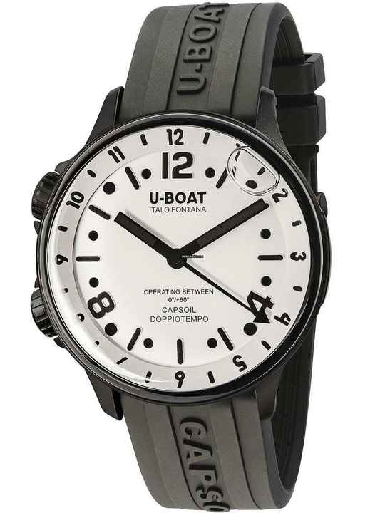  U-Boat 8889 Capsoil Doppiotempo DLC GMT Herrenuhr 45mm 10ATM 