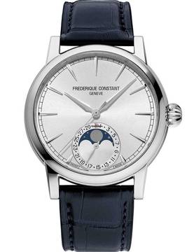  Frederique Constant FC-716S3H6 Herrenuhr Klassik Manufaktur Mondphase Datum 40mm 5ATM 