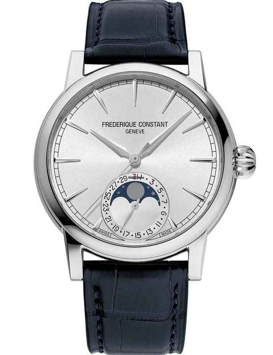  Frederique Constant FC-716S3H6 Herrenuhr Klassik Manufaktur Mondphase Datum 40mm 5ATM 