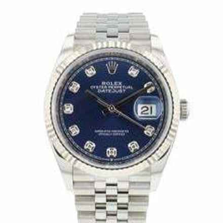  Rolex Datejust 36 Jubilee Fluted Blue Diamond Dial </h1> 