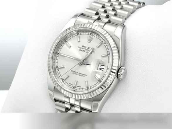  Rolex Datejust 36 36mm 116234 2013 Edelstahl Weissgold 750 Automatik Gold Stahl 18kt White Gold Stainless Steel Jubilé-band Chronometer Oyster 