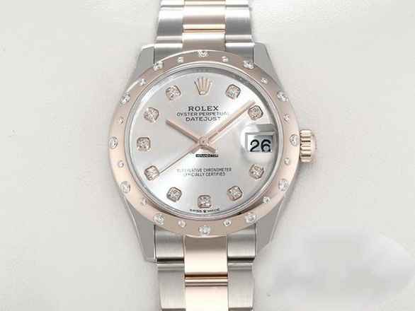  Rolex Datejust 31 278341rbr 2022 Stahl Rosegold 750 Diamanten Automatik Stainless Steel 18kt Rose Gold Oyster-band Chronometer  