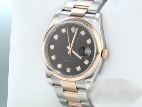 Thumbnail von Rolex Datejust 36 36mm 116201 2010 Stahl Rosegold 750 Diamanten Automatik Stainless Steel 18kt Rose Gold Oyster-band Chronometer Black Dial </h1>