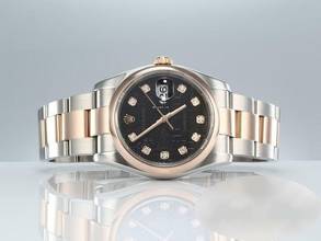 Thumbnail von Rolex Datejust 36 36mm 116201 2010 Stahl Rosegold 750 Diamanten Automatik Stainless Steel 18kt Rose Gold Oyster-band Chronometer Black Dial </h1>